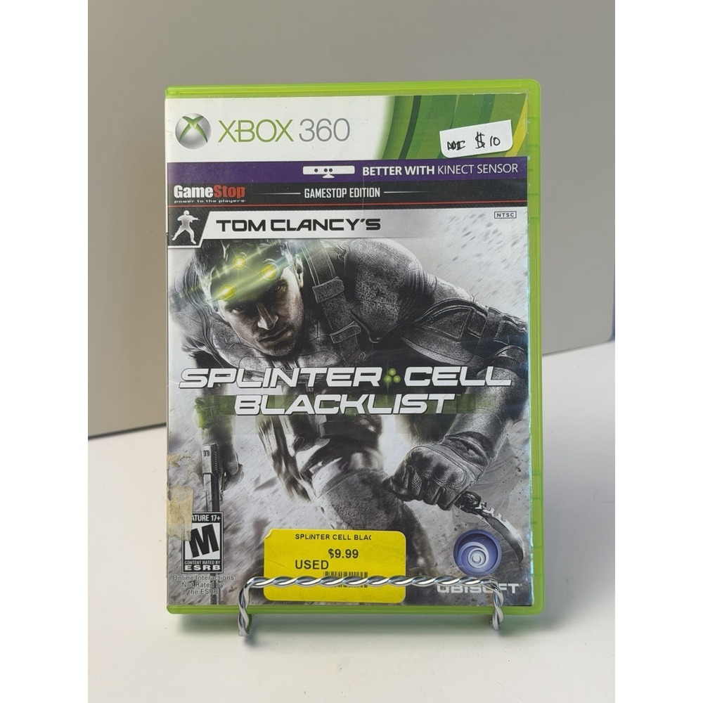 Tom Clancy's Splinter Cell: Blacklist -Microsoft Xbox 360 Pre-Owned No Manual A7